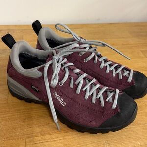 ASOLO Shiver GV Gore-Tex Hiking Trail Running Shoes Waterproof  Plum Suede 7.5